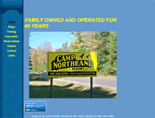 Tablet Screenshot of campnorthland.com